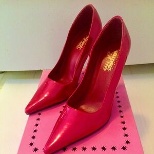 New Hollywood Heels, High Heels Stiletto, red, Size 6.5 M